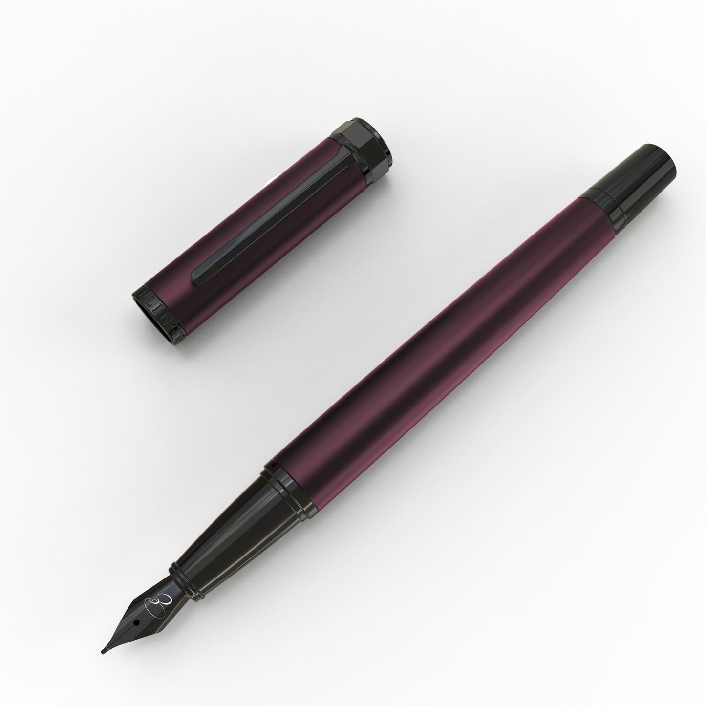 Imperial Flame Matte Fountian Pen