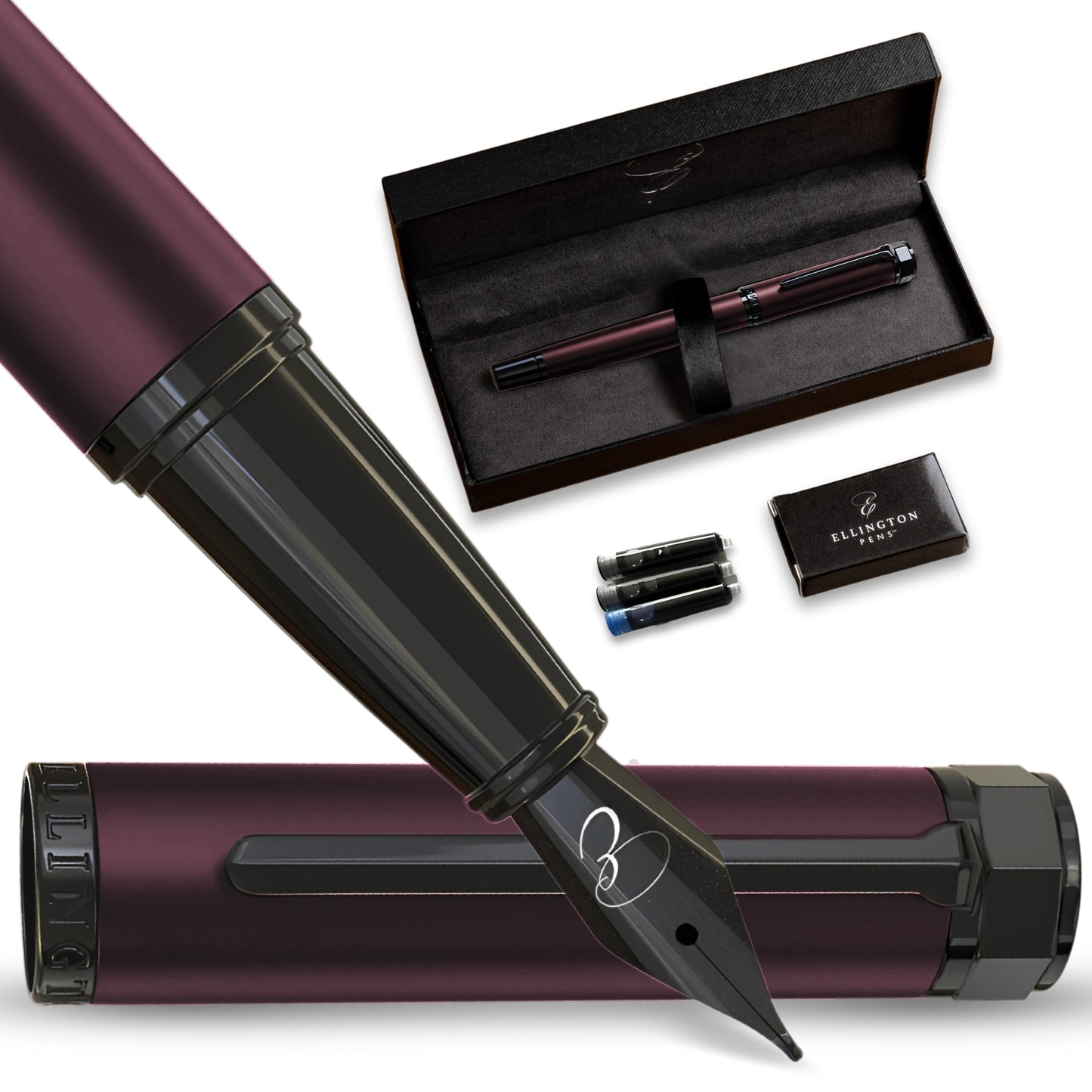 Imperial Flame Matte Fountian Pen