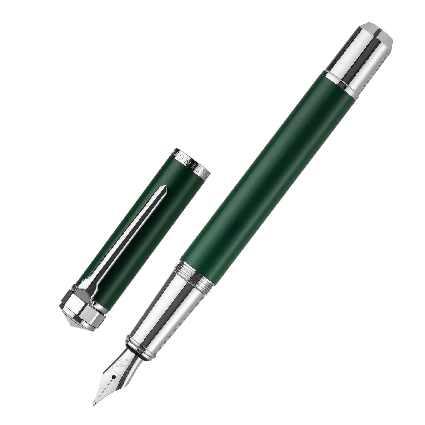 Emerald Sterling Pocket Size Fountain Pen