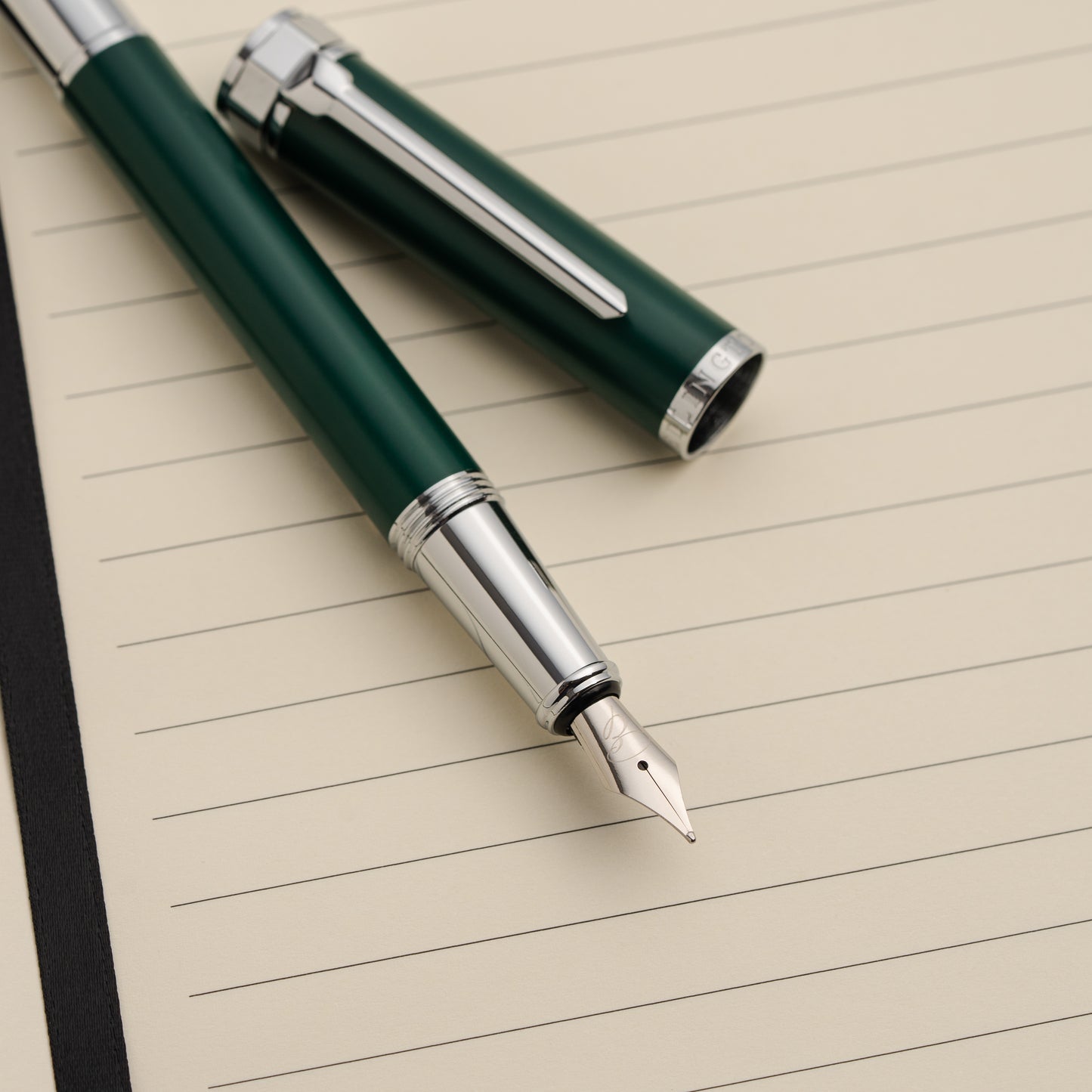 Emerald Sterling Pocket Size Fountain Pen