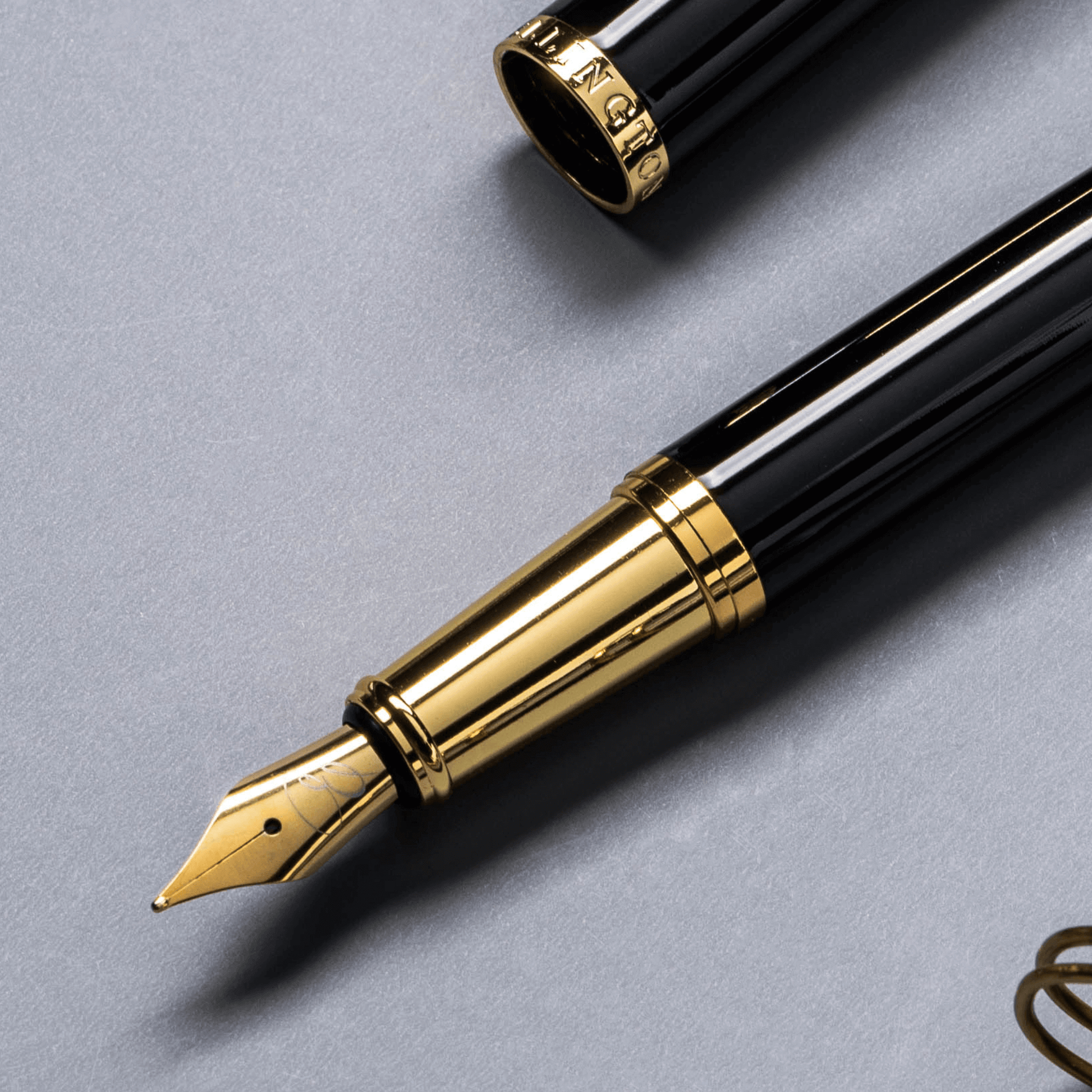 Replacement Nib with Ink Converter - Gold fountain pen